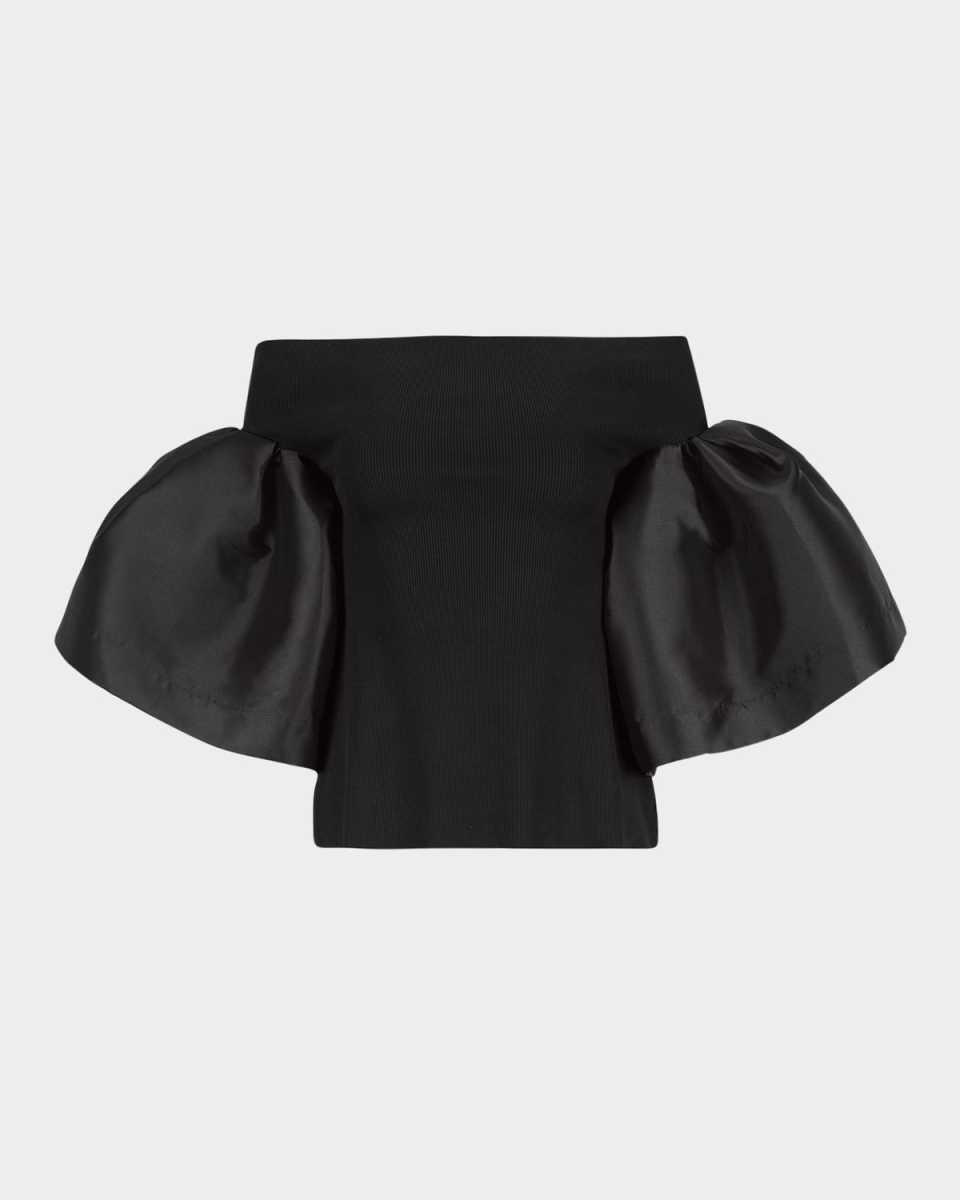 Off-The-Shoulder Puff-Sleeve Top